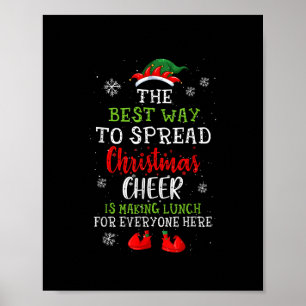 Lunch Dam jul Cheer jul Julafton Poster