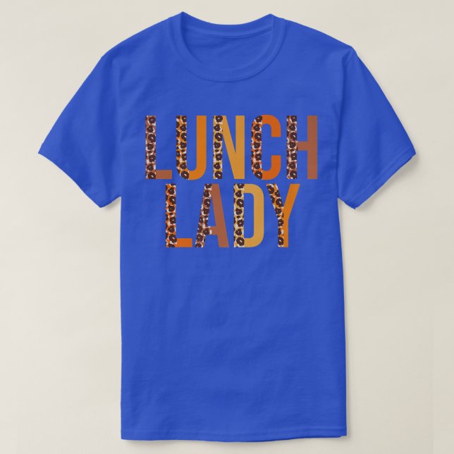 Lunch Dam leopard Squad Cute Fall Autumn Thanksgi T Shirt (Design framsida)