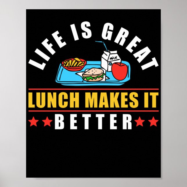 Lunch Dam Life är en Underbar lunch som gör det bä Poster (Framsidan)