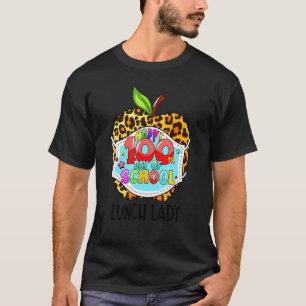 Lunch Dam Life Lycklig 100-dagen för skolMas i Ans T Shirt