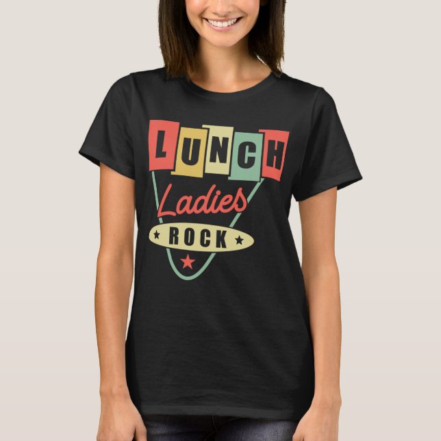 Lunch Dam Lunch Dam Sten Lunch Dam T Shirt (Framsida)