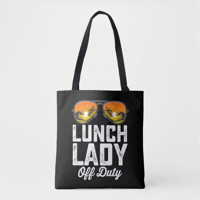 Lunch Dam of Duty Sunglasses förra skoldagen Tygkasse (Framsida)
