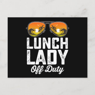 Lunch Dam of Duty Sunglasses förra skoldagen Vykort