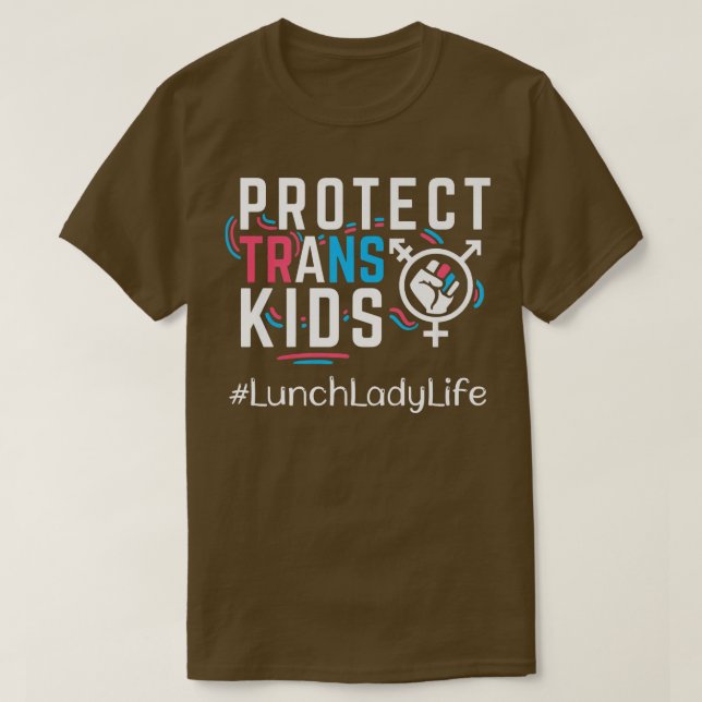 Lunch Dam Protect Trans Kids Transgender HBT Pri T Shirt (Design framsida)