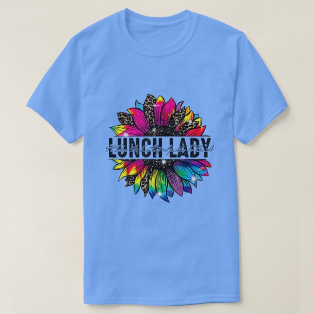 Lunch Dam Solros Leopard Tie Dye T Shirt (Design framsida)