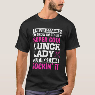 Lunch Dam som säger om Mamma Grandma Mors dag T Shirt