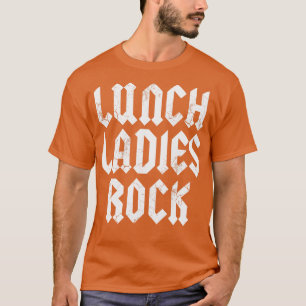 Lunch Dam Sten Cafeteria Worker Dam tillbaka till T Shirt