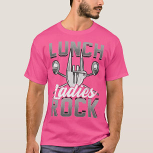 Lunch Dam Sten Dam Cafeteria Worker tillbaka till T Shirt