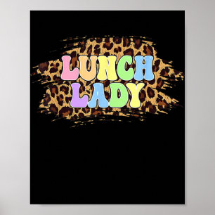 Lunch Dam Teacher Funny Påsk Day Lunch Dam Poster