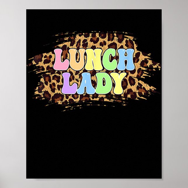 Lunch Dam Teacher Funny Påsk Day Lunch Dam Poster (Framsidan)