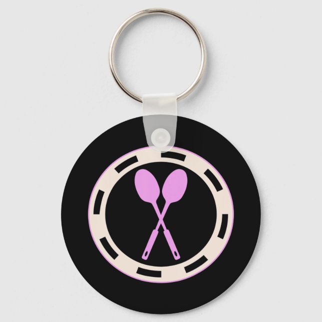 Lunch Dam - underskatta aldrig Grandma Lunch Lad Nyckelring (Framsida)