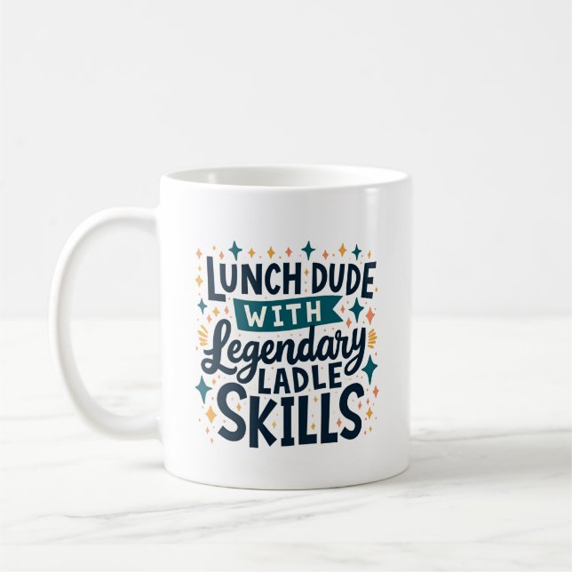 Lunch Dude Legendariska Skopförmågor Mugg (Vänster)