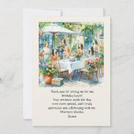 Lunch Flest tackkort för födelsedagen Tack Kort