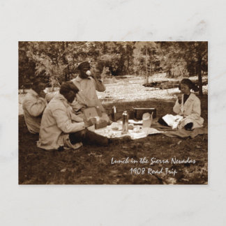 Lunch i Sierra Nevada Mts Vykort