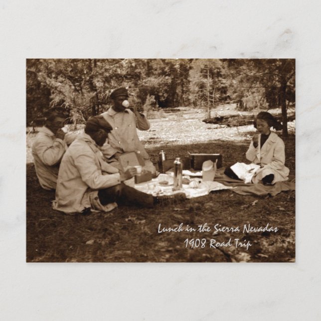 Lunch i Sierra Nevada Mts Vykort (Framsida)