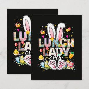 Lunch Lady Crew Rolig Kanin Kort