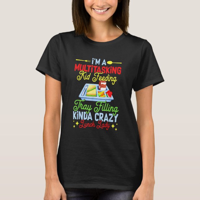 Lunch Lady Cute Cafeteria Worker Appreciation Lunc T Shirt (Framsida)