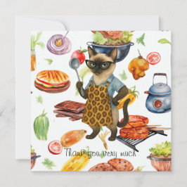 Lunch Lady is serving food  Tack Kort