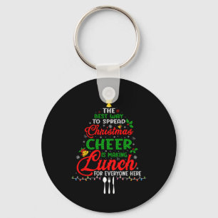 Lunch Lady jul Xmas skolcafeteria lunch L Nyckelring