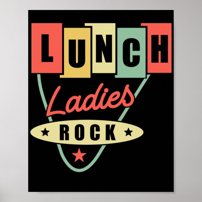 Lunch Lady Lunch Ladies Rock Lunch Lady Poster (Framsidan)