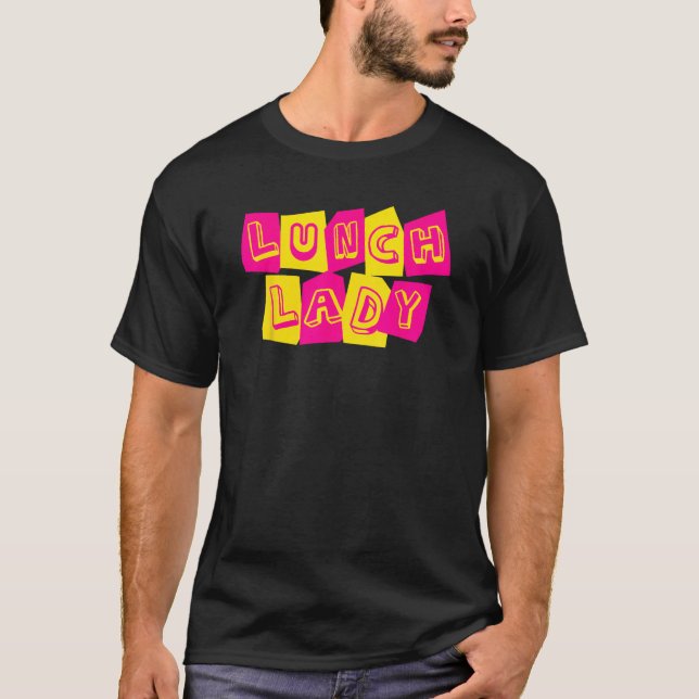 Lunch Lady Squad  Back to School Cafeteria Crew Re T Shirt (Framsida)