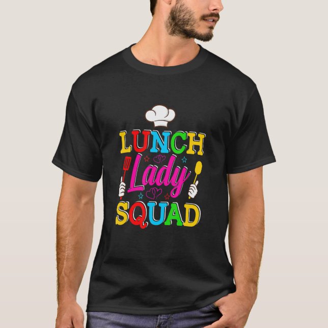 Lunch Lady Squad Cafeteria Crew Lunch Lady Food Se T Shirt (Framsida)