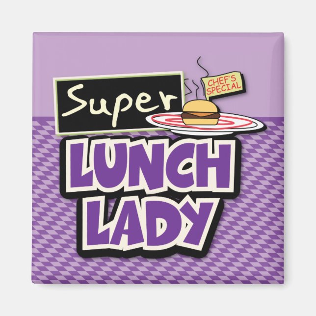 Lunch Lady - Super Lunch Lady Magnet (Framsidan)