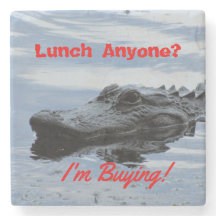 Lunch med Alligator Stone Underlägg