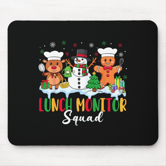 Lunch Monitor Squad Reindeer Snowman Gingerbread C Musmatta (Framsidan)