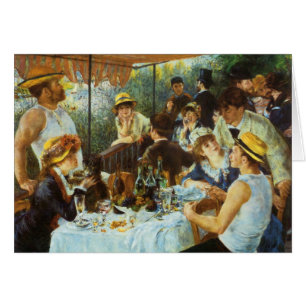 Lunch på båtutflykten av Pierre Renoir Hälsningskort