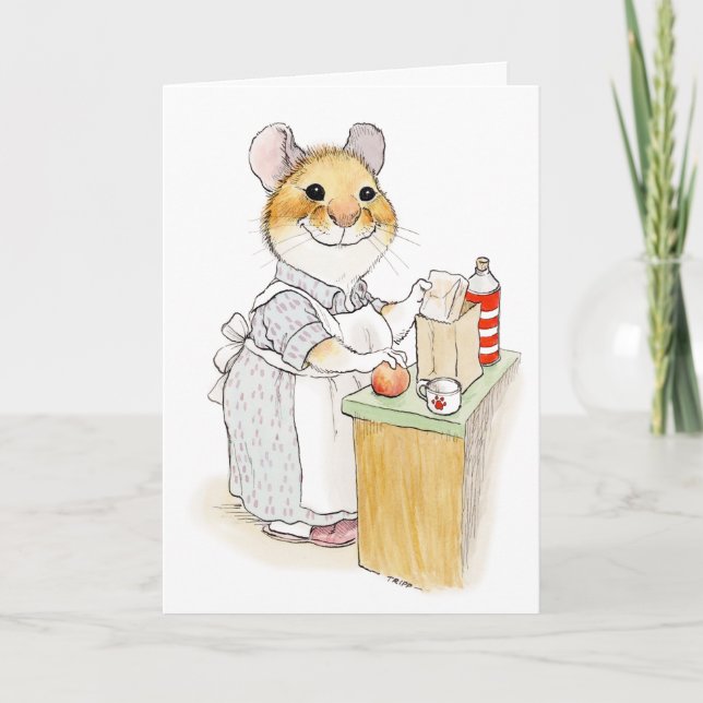 Lunch Packing Mamma Mors dag Card Kort (Framsida)