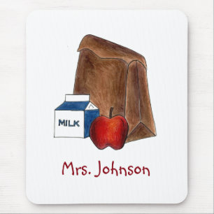 Lunch Personlig Teacher Gift Mouse Pad Musmatta