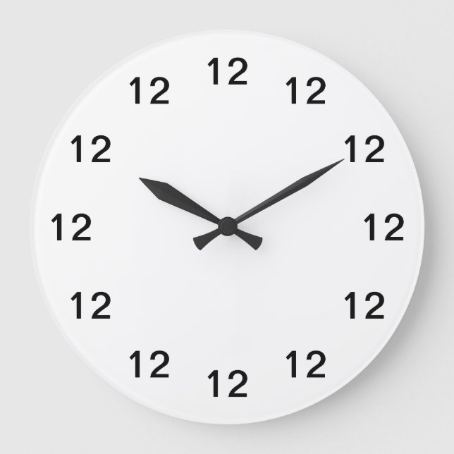 ~Lunch Room Wallklocka~ LUNCH ROOM WALLCLOCK. Stor Klocka (Framsida)