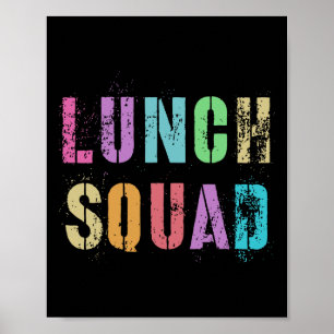 Lunch Squad Back to school Office Food Service Cre Poster