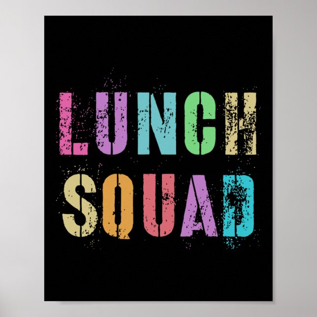 Lunch Squad Back to school Office Food Service Cre Poster (Framsidan)