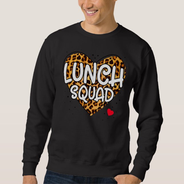 Lunch Squad Group Matching School Cafeteria Crew S Lång Ärmad Tröja (Framsida)