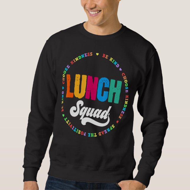Lunch Squad Group Matching School Cafeteria Crew S Lång Ärmad Tröja (Framsida)