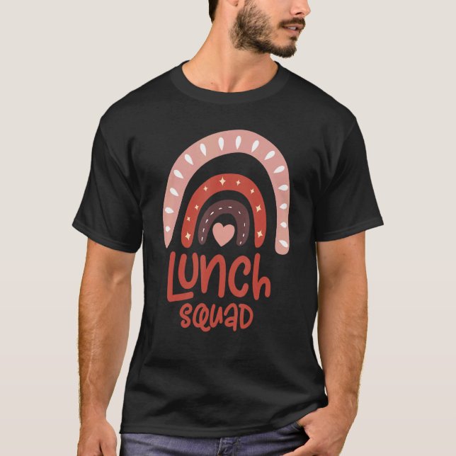 Lunch Squad Group Matching School Cafeteria Crew S T Shirt (Framsida)