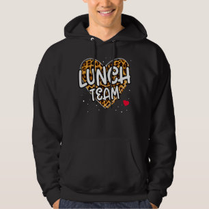 Lunch Team Group Leopard Matching School Spirit Da Hoodie