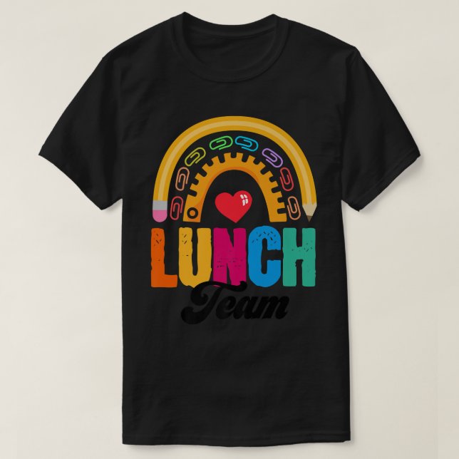 Lunch Team Group Leopard Matching School Spirit Da T Shirt (Design framsida)