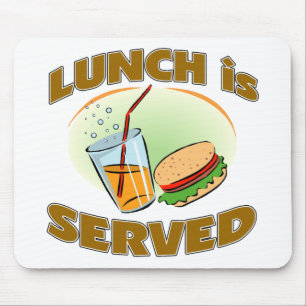 Lunch tjänas som musmatta