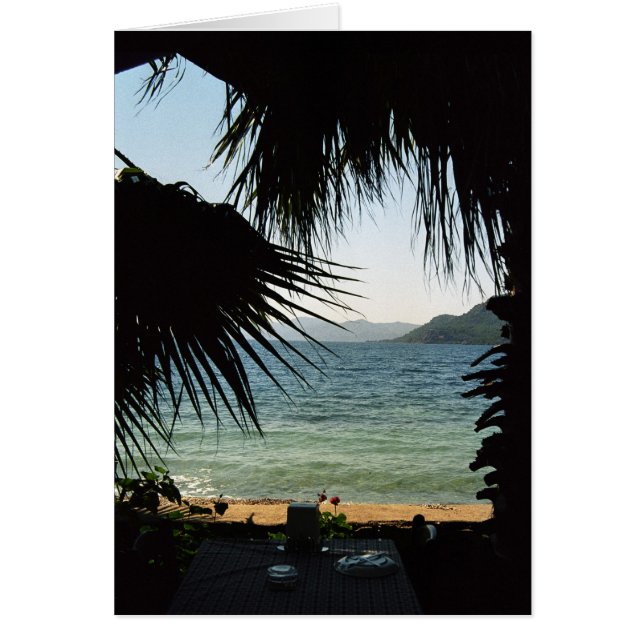 Lunch vid Beach Hälsningskort (Framsidan)