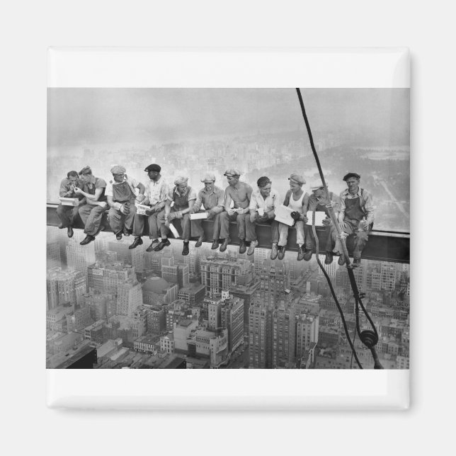 Lunch vid en Skyscraper Magnet (Framsidan)