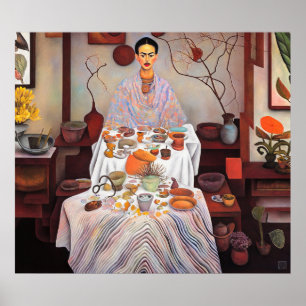 Lunch with Frida - Canvas Art-utskrift Poster
