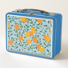Lunchbox för metall för Valencia orangar