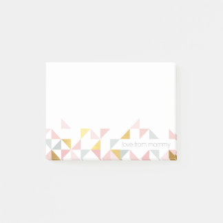 LUNCHBOX KÄRLEK NOTE modern aztec-triangel mönster Post-it Block