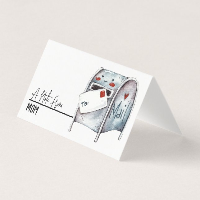 Lunchbox Notes-Personlig med ditt namn Visitkort (Framsida)