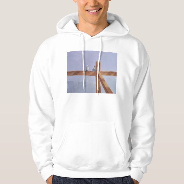 Lunchbreak 1985 sweatshirt med luva (Framsida)