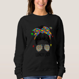 Lunchdam Rött Oroligt Upphostad Frisyr Kvinna Auti T Shirt
