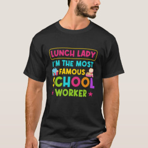 Lunchdamen skolans kafeteriadame t shirt
